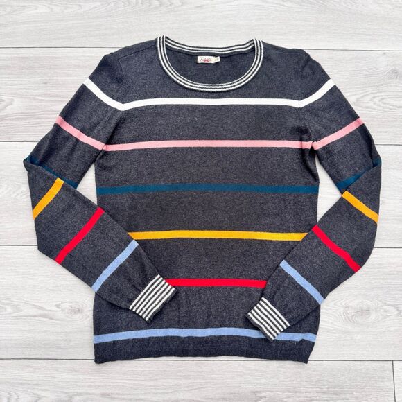 Faherty Surf Striped Crewneck Cotton-Cashmere Sweater Women’s XS - Picture 1 of 4